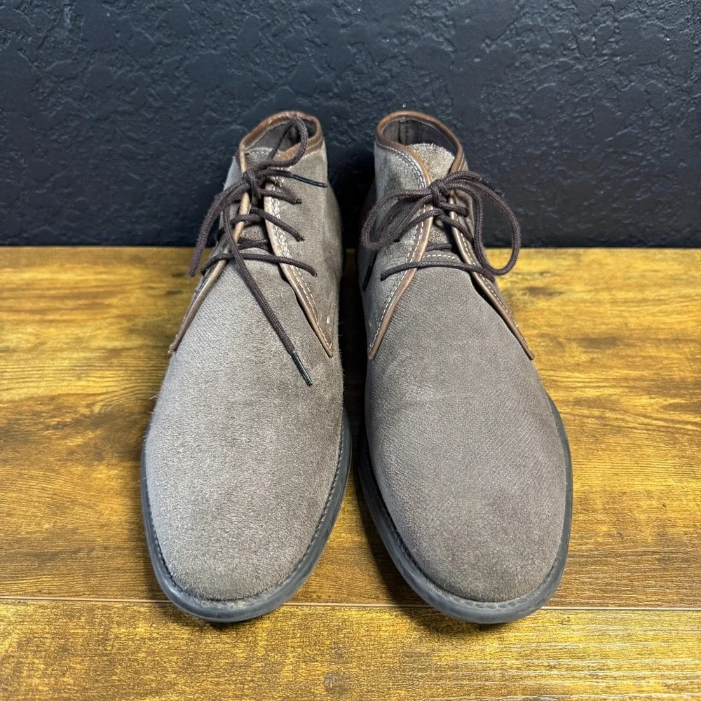 Joseph Abboud Gabe 204 Brown Suede Leather Chukka Boots Mens Size 9.5M